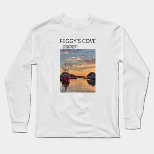 Peggy's Cove Nova Scotia Canada Village Souvenir Gift for Canadian Citizens T-shirt Apparel Mug Notebook Tote Pillow Sticker Magnet Long Sleeve T-Shirt